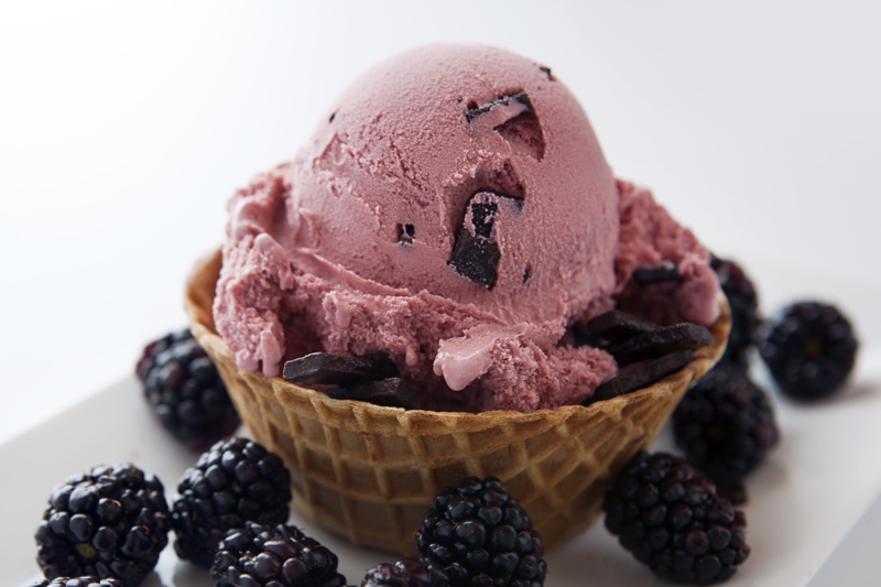 Capannari Gourmet Black Raspberry Chip Ice Cream